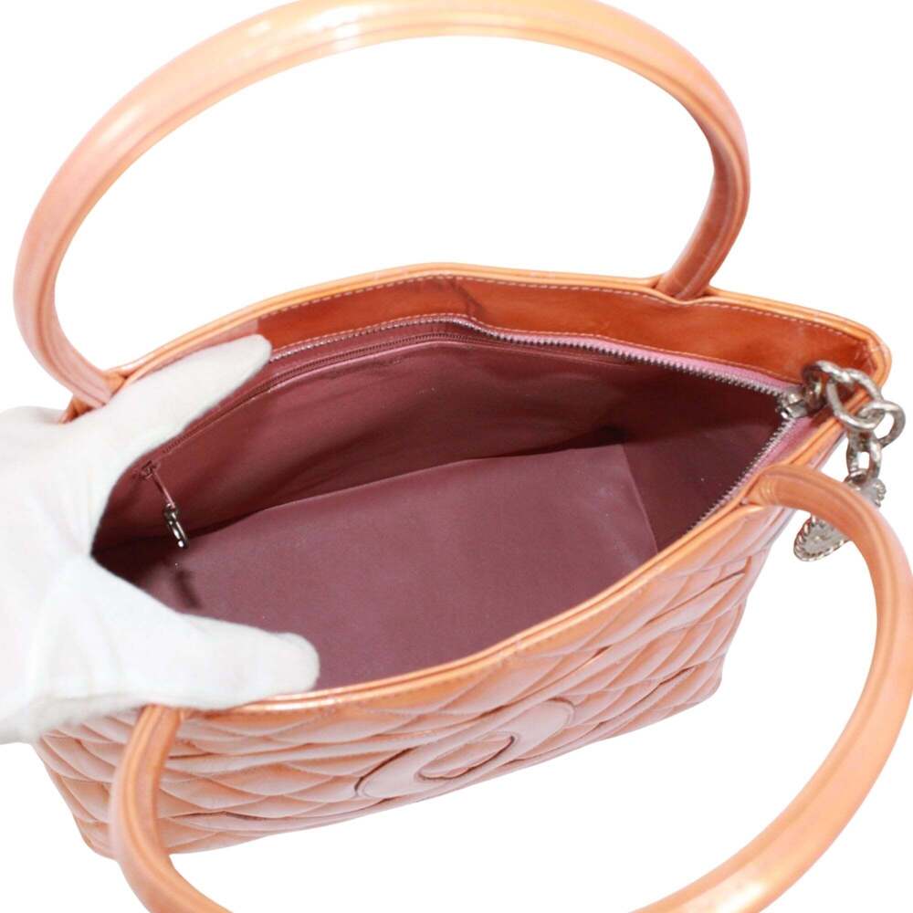 CHANEL Orange Leather Reissue Tote Bag - Picture 7 of 16